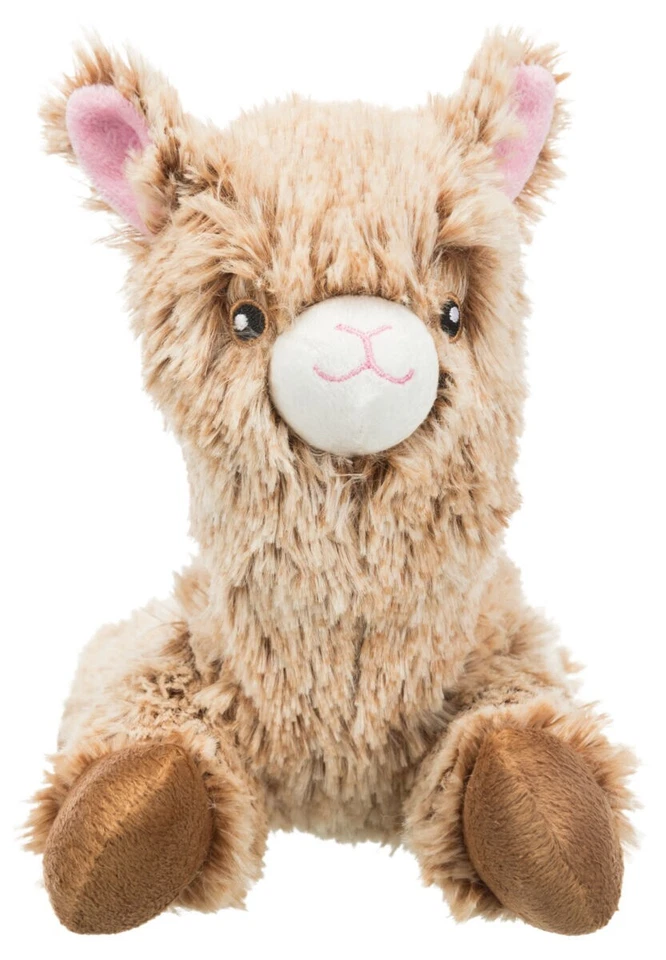 TRIXIE Alpaka Plüsch Hundespielzeug braun/beige/weiß 22 cm - Bild 2 von 3