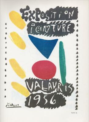 EXPOSITION PEINTURE, 1956” BY PABLO PICASSO, GRAVURE OF THE
