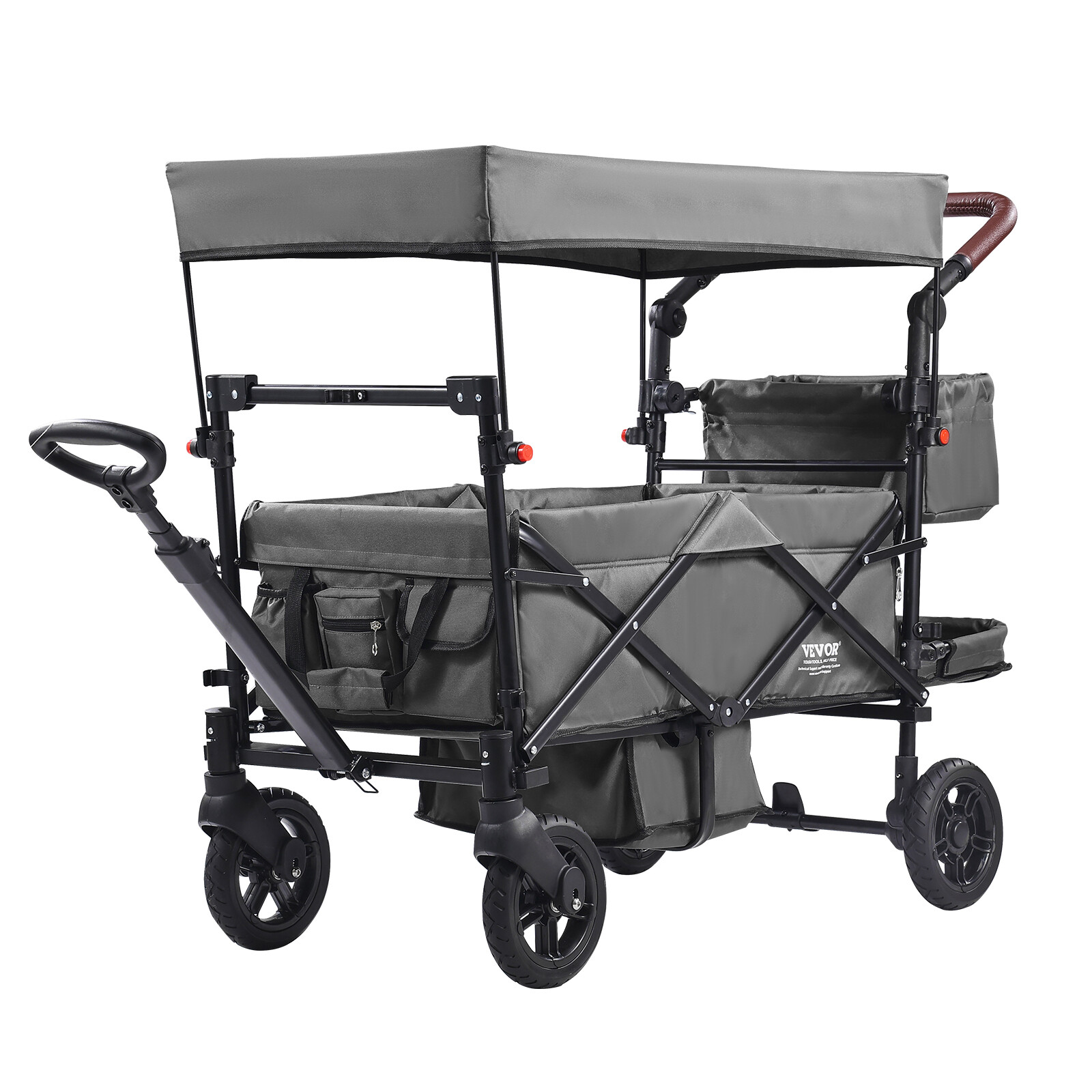 2 in 1 Convertible Baby Stroller High Landscape Infant Stroller Grey