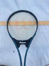 Vintage Wilson Midsize EXACTA 4 1/2" Grip Tennis Racket Black And Blue