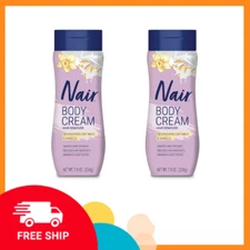 (2 Pack) Nair Body Cream Hair Remover, Oat Milk & Vanilla, Body Women, 7.9 oz