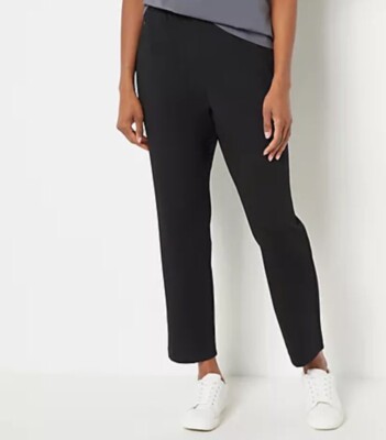 Form & Line by Universal Standard Regular Ponte Pull-On Pants Black XS A485759