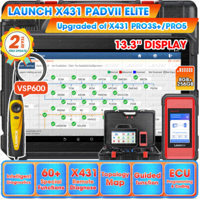 2026 LAUNCH X431 PAD VII ELITE PAD 7 PRO Diagnostic Scan Key Programming Coding