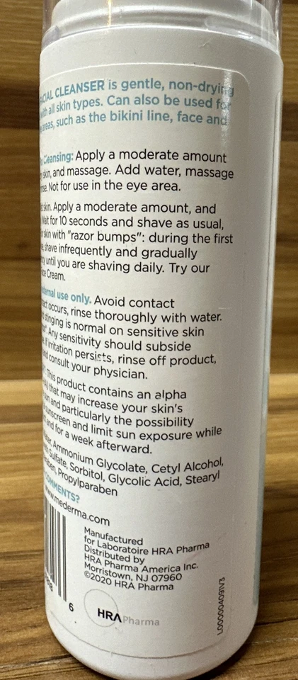 Lote de 3 limpiadores faciales Mederma Advanced terapia piel seca alfa hidroxiácido 6z Foto 4 de 4