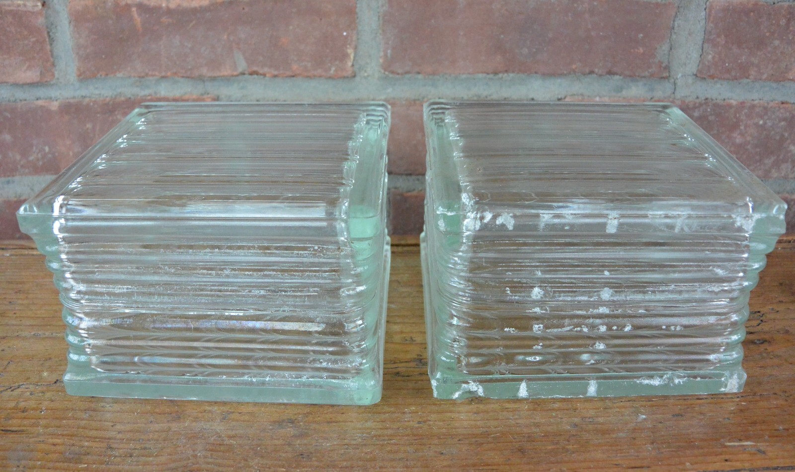 Vintage Reclaimed Architectural Glass Block; 6x6x4 Owens Duraglass eBay