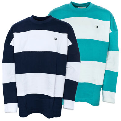 Tom Tailor Sweatshirt Pulli Herren Baumwolle Langarm Rundhals Oversized Blau