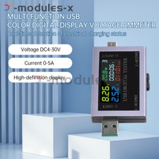 USB Type-C Power Tester Voltage Current Capacity Meter Multimeter LCD DC 4 50V