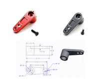 28mm 25T Teeth Steering Half Servo Arm For 1/8 1/10 Rc Futaba Savox Xcore Hl Hsp