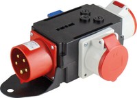 Mixo Adapter Verteiler Stromverteiler 400V 32A Cee Auf 2X Cee 400V 16A IP44