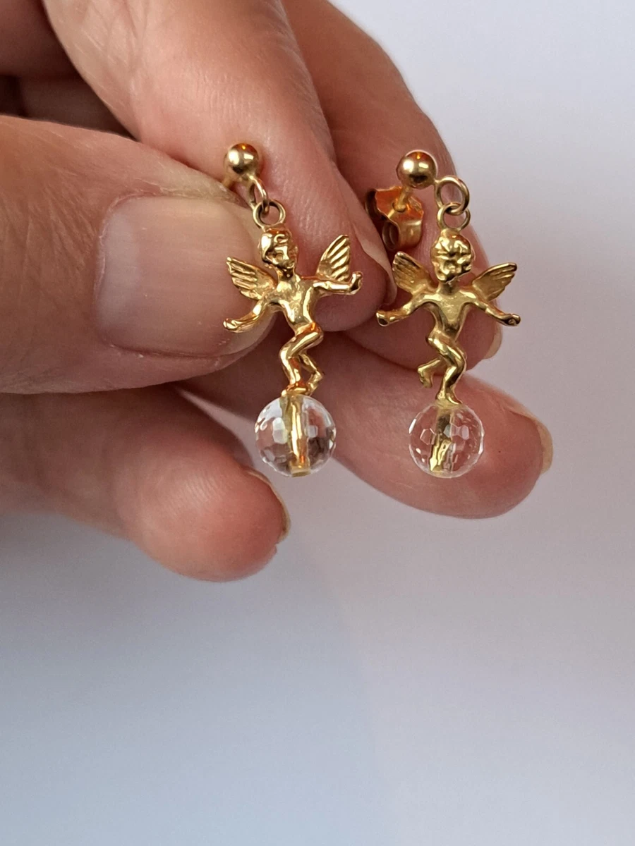 Cherub earrings store