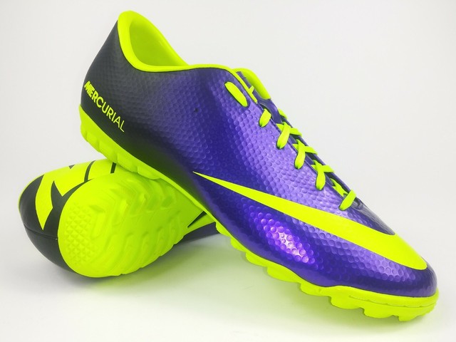 nike mercurial purple and yellow