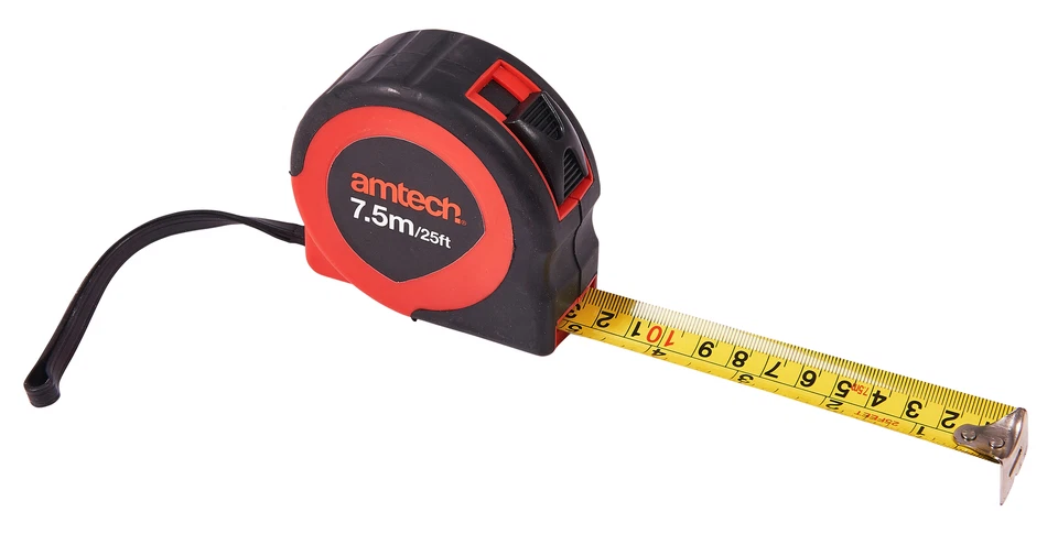 Two Tone Measuring Tape 7.5M 25Ft Measurement Measure Diy Lock Mechanism Builder - Image 3 of 3