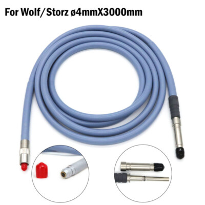 ø4X3M Medical Fiber Optical Cable light source endoscope Compatible Storz/ Wolf
