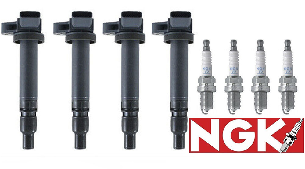 MK UF314 Ignition Coil  NGK Platinum Spark Plug For 2004-2006 Toyota Corolla