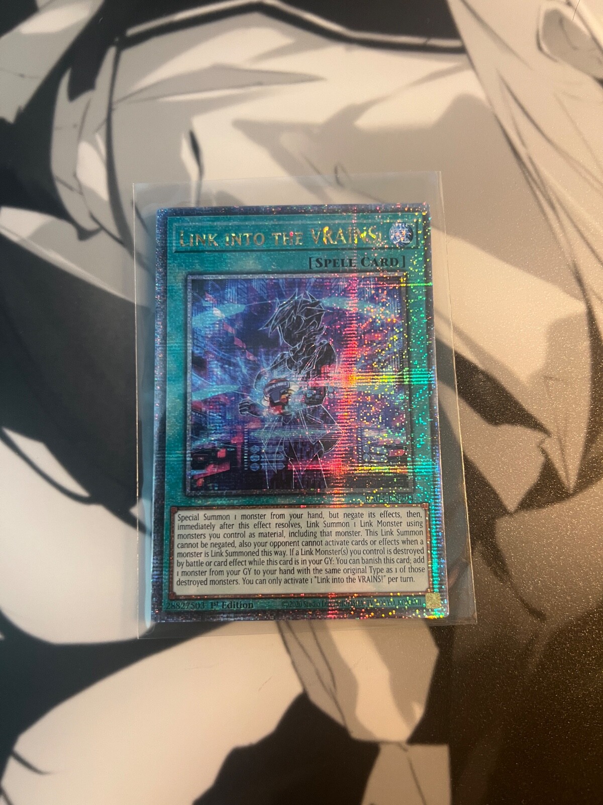 Link into the VRAINS Quarter Century Secret Rare RA04-EN294