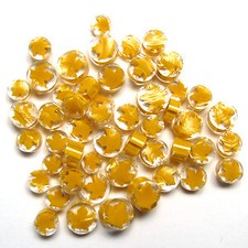 Butterscotch Maple Leaf Murrine 7106 Millefiori COE 90 Glacial Art Glass