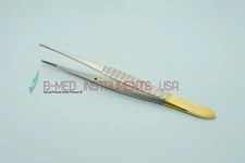 OR Grade TC Gillies Tissue Forceps 1X2 Teeth 6" Serrated Jaw Surgical Instrument