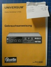 Universum Stereo Verstärker V7455 Gebrauchsanweisung H11901
