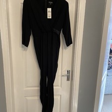 BNWT Miss Selfridge Size 10 Black Occasions Jumpsuit