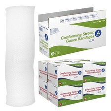 Dynarex Stretch Gauze Bandages 4" x 4.1 yds Non-Sterile, 12ea/BX 8bx/cs 96 Count