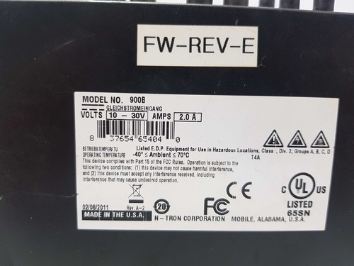 N-TRON 900B INDUSTRIAL ETHERNET SWITCH REV.A-2 FW-REV-E - Picture 4 of 8