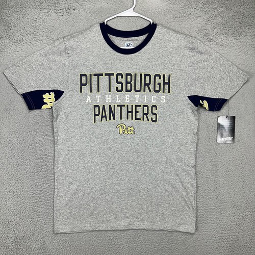 Pittsburgh Panthers T-Shirt Adult XL Grey Short Sleeve Tee Mens Hands High NEW