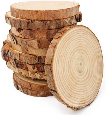 Natural Wood Slices Circles For Crafts DIY Rustic Wedding Decoration Ornaments 