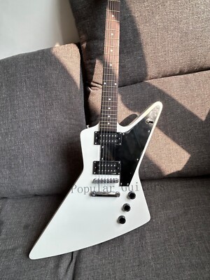 Custom High Quality 70s Explorer Classic White Electric Guitar