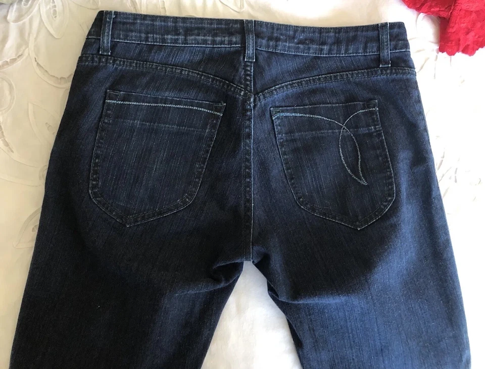 Edun Jeans Bono U2 Dark Blue Straight Leg Sz 29. Foto 4 de 4