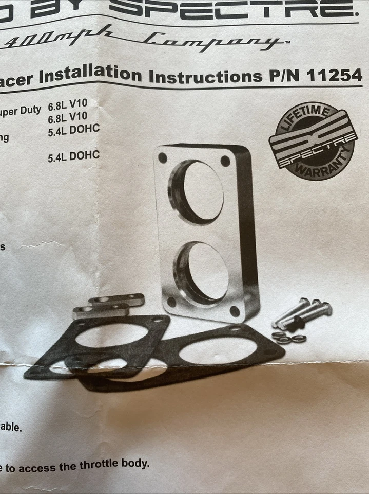 Espaciador de carrocería del acelerador 1999 a 2005 camioneta Ford 250 350 6,8 L, V10 Excursion 11254 Foto 4 de 4