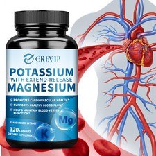 Potasio + Magnesio - Salud del sistema nervioso, cardiovascular, función cardíaca