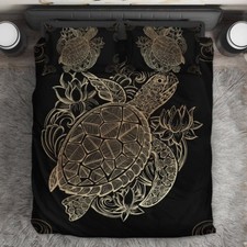 Turtle Bedding Duvet Cover King, Queen, Twin, Single Size - Sea Life Gift