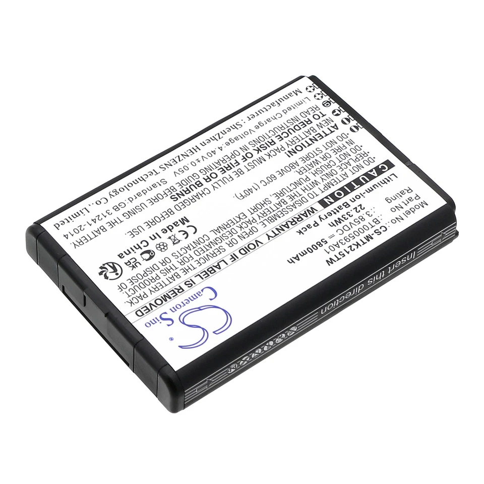BATERÍA 5800mAh Tipo BT000593A01 Para Motorola AR494948, Evolve Lte, Hk2157A Foto 2 de 4