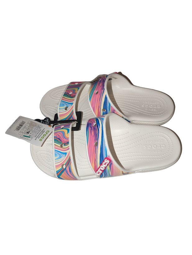 Crocs Unisex Sandals Mens Size 9 Womens Size 11 Tie Dye  display picture 2