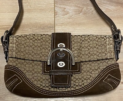 Coach Brown Soho Leather w/Buckle Shoulder Bag Purse Vintage Coach Brown Soho Leather w/Buckle Shoulder Bag Purse Vintage