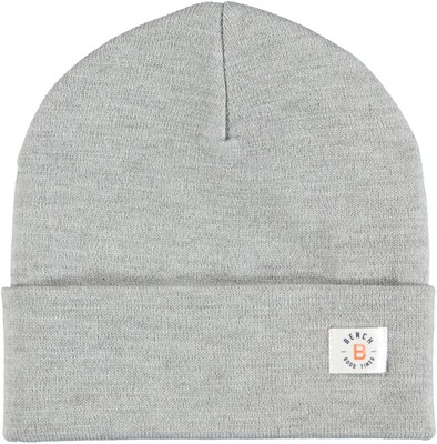 Bench Jungen Mütze Wintermütze Strickmütze Turn UP Beanie, Grau, M