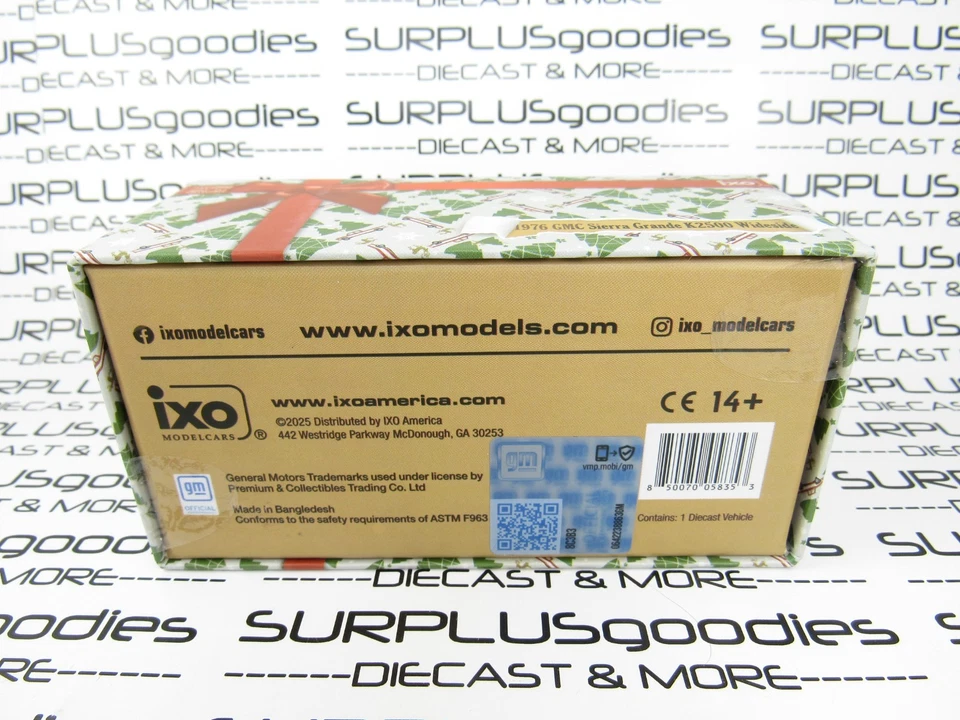 2025 IXO America 1:64 Christmas Exclusive: 1976 GMC SIERRA GRANDE 2500 Pickup - Image 3 of 4