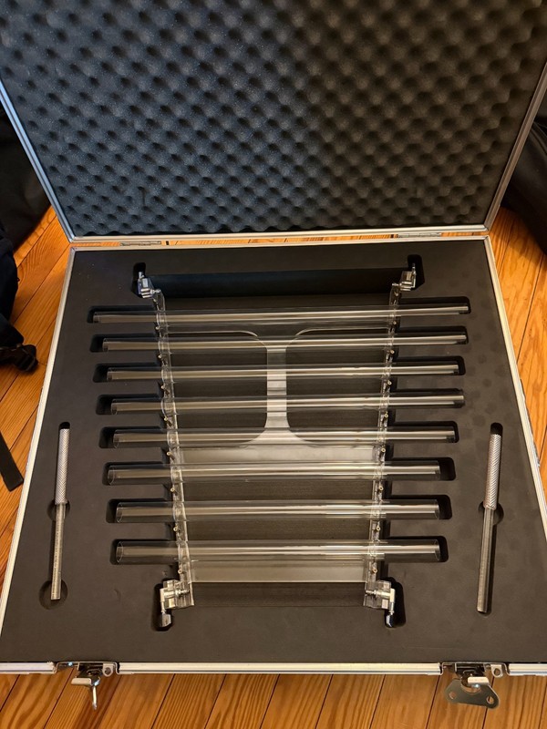 432Hz Quartz Crystal Singing Harp with crystal mallet and Aluminum alloy box