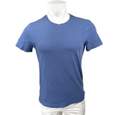 Banana Republic Soft Wash Men's Blue Short Sleeve Crew Neck Tee T-Shirt Top Sz S