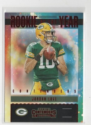Jordan Love 2020 Panini Contenders Rookie of the Year Contenders Ruby #RY-JLO