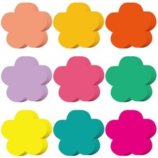 108 PCS Colorful 5.5 Inch Flower Cutouts Paper Spring Summer Board Decor