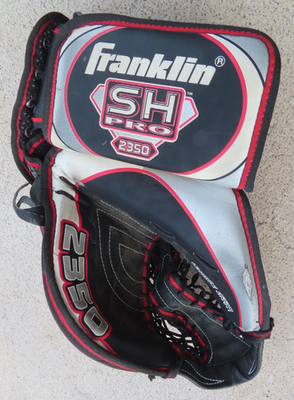 #ad Franklin SH Pro 2350 Senior Left Hand Hockey Goalie Catch Glove 12.5” 31.7cm $49.95