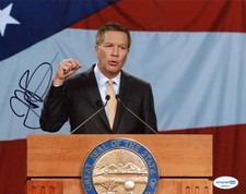 JOHN KASICH 8X10 SIGNED AUTOGRAPH 2016 PRESIDENTIAL GOP CANDIDATE OHIO ACOA COA JOHN KASICH 8X10 SIGNED AUTOGRAPH 2016 PRESIDENTIAL GOP CANDIDATE OHIO ACOA COA