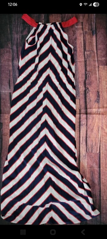 Gymboree Girls 4th Of July Long Dress Sz 14 Nwt Stripes