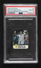 1988 Hostess WWF Wrestlemania IV Stickers Brutus The Barber Beefcake PSA 8 0w8f