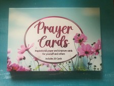 Prayer Cards Scriptures 20 Cards Floral Various by Crown Jewlz  New Free Ship