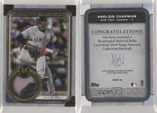 2019 Museum Collection Meaningful Material Relics Gold /25 Aroldis Chapman Patch