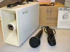 TOA SPA-603W Transistor Megaphone W/ Microphone / Untested - Made In Japan