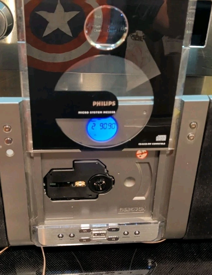 PHILIPS  Micro Home System Shelf CD Player AM FM Radio W/Speakers.  MC235B/37 - Image 2 of 4