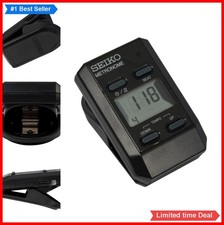 Metronome LCD Digital Battery Powered Clock Easy Volume Control Black